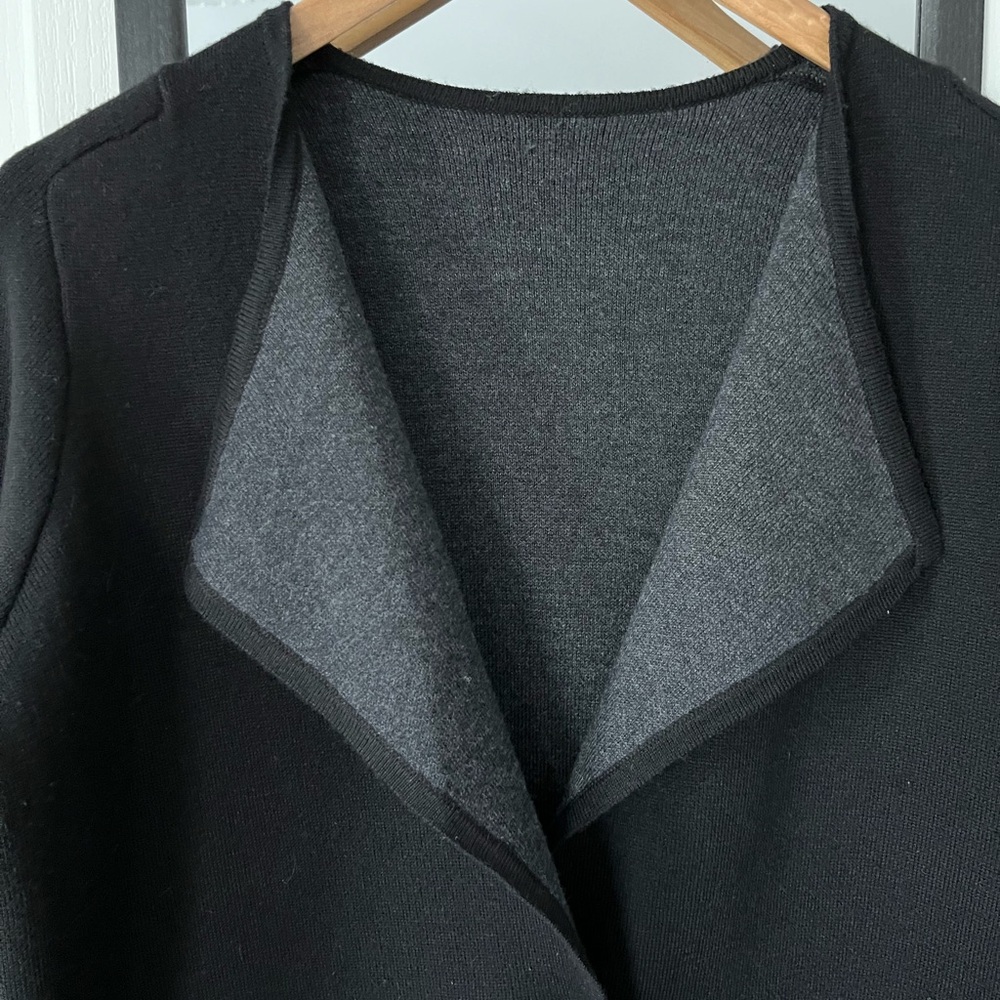 Black long cardigan no brand - Picture 2 of 6